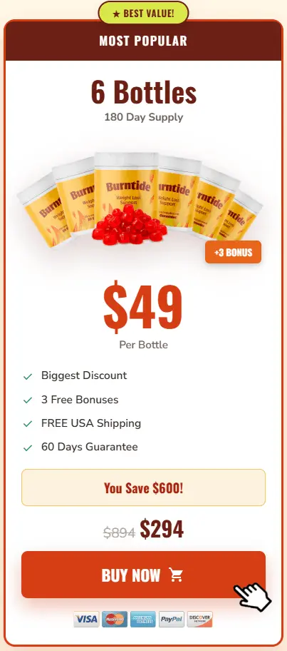 Buy Burntide 6 Bottle